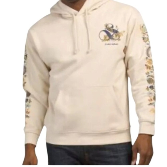 Scotch & Soda Amsterdam Hoodie - Embroidered Floral Design-Size Large, MSRP $118 - Picture 1 of 12